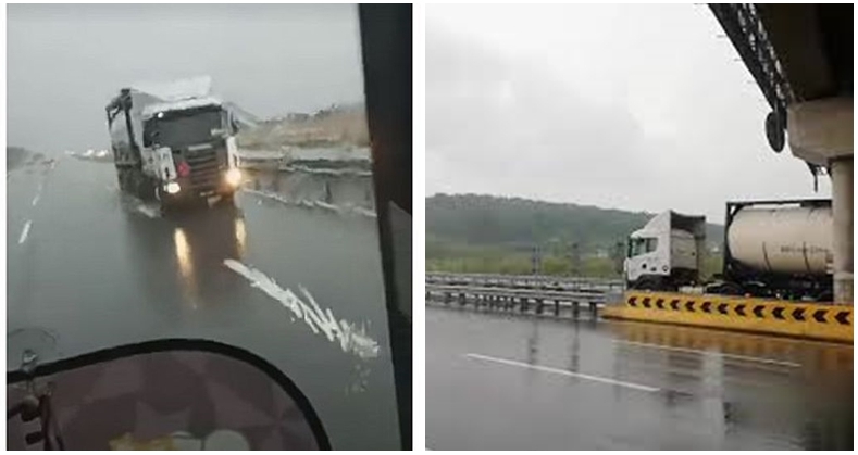 WATCH: Class 3 Lorry Driving Against Traffic On SKVE Goes Viral - WORLD OF BUZZ