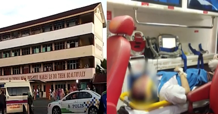 17yo Student Heavily Injured After Allegedly Jumping Off School Building in Alor Setar - WORLD OF BUZZ