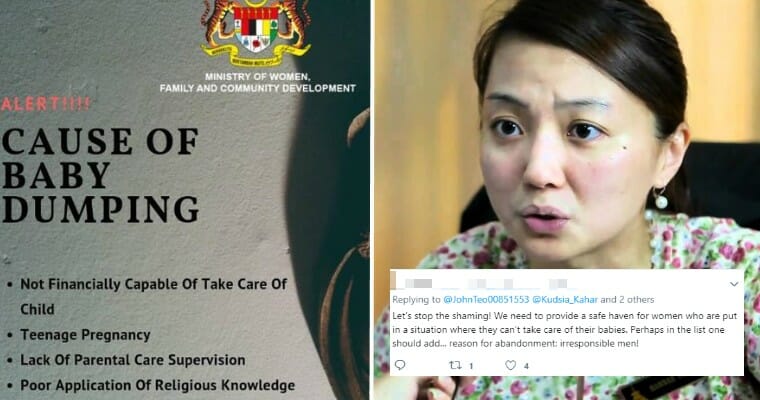 Baby-Dumping Poster Released By Women's Ministry Under Fire For Victim Blaming - WORLD OF BUZZ 6