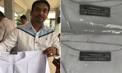 First School Bags, Now Jeram Assemblyman is Giving Out 10,000 Uniforms With His Name Printed on Them - WORLD OF BUZZ 5