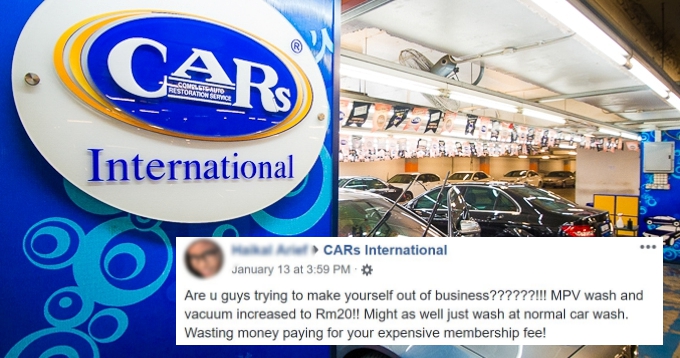 Netizens Slam Car Wash Company For Price Hike - WORLD OF BUZZ 2