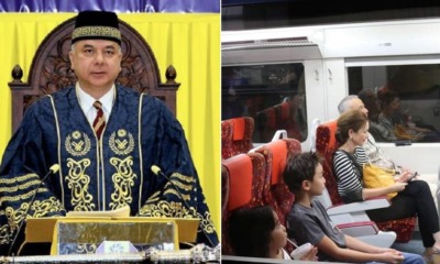 Picture of Sultan Nazrin & Family Using ETS Goes Viral, Netizens Praises Them For Their Humility - WORLD OF BUZZ