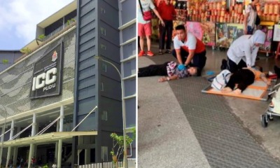 Two Old Ladies "Crushed" To Death As Crowd Stampedes For Free Food Vouchers In KL - WORLD OF BUZZ
