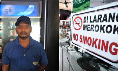 Worker at Shah Alam Mamak Gets Slapped in Face After Asking Customers to Stop Smoking - WORLD OF BUZZ
