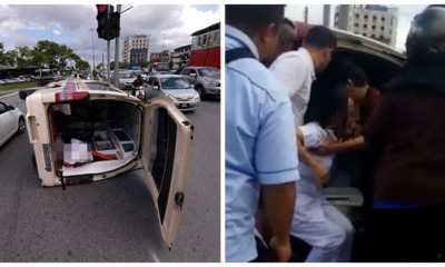 4WD Driving at High Speed Crashes into Ambulance Carrying Pregnant Woman - WORLD OF BUZZ 1