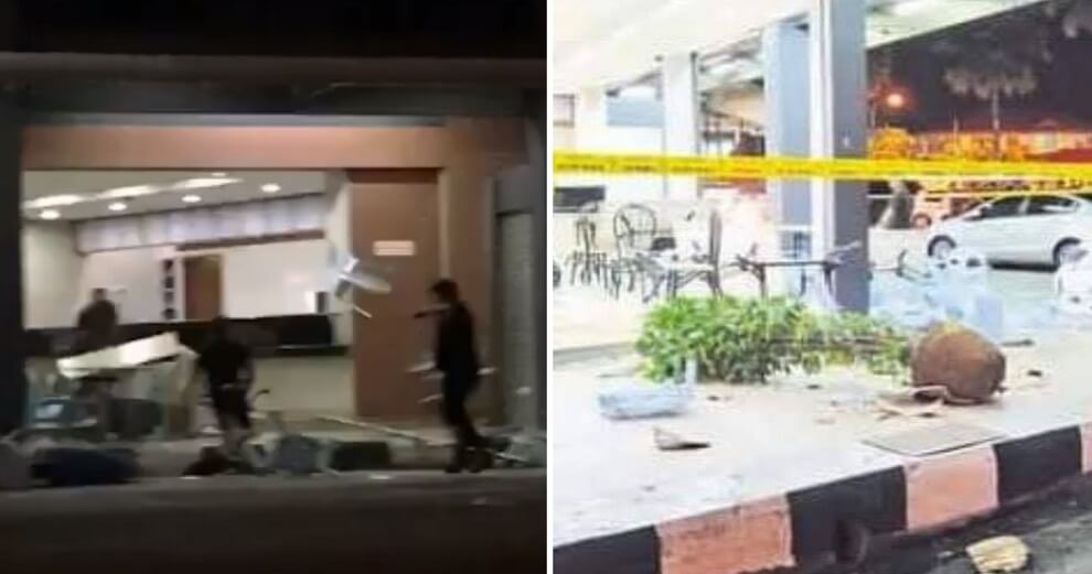 5 Men in Sibu Wreck Entire Restaurant & Injure Waiter Because He Got Their Order Wrong - WORLD OF BUZZ