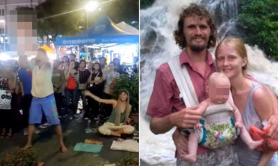 'Begpacker' Swinging Baby in Bukit Bintang Says It's Actually "Exercise", Turns Out It's Popular in Russia - WORLD OF BUZZ