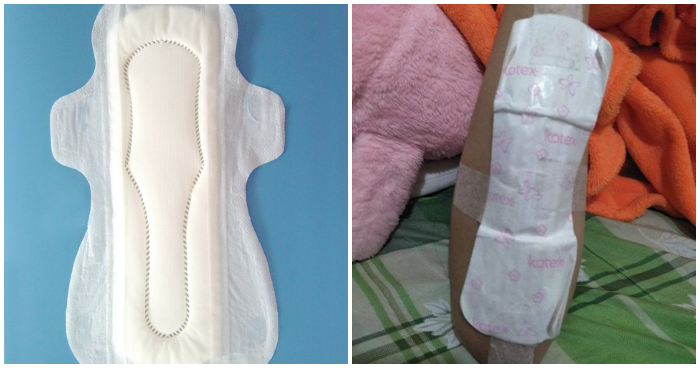 Girlfriend Tries to Stop Boyfriend from Bleeding With Sanitary Pad - WORLD OF BUZZ