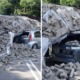 Lorry's Stalled Engine Causes Heavy Load Of Bricks to Fall on Passing Perodua Myvi - WORLD OF BUZZ