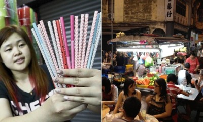 Prices of Drinks at Hawker Stalls Expected to Increase If They Use Paper Straws - WORLD OF BUZZ