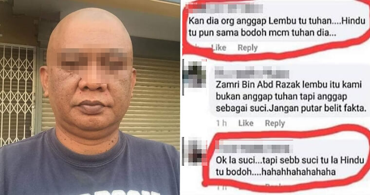 52Y/O Man Arrested For Insulting Hindu Religion, Netizens Divided - WORLD OF BUZZ 8