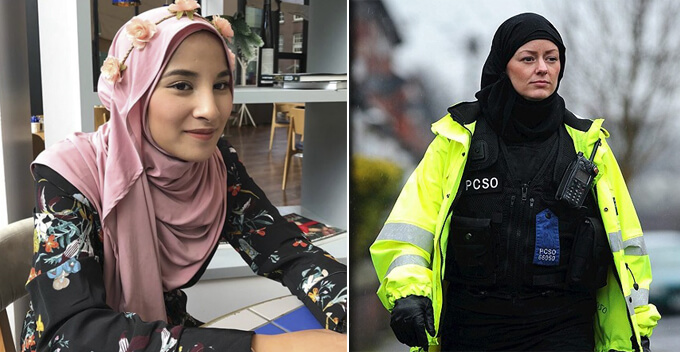 Did You Know That Hijabs Worn By British Police Force Is Actually Designed By A Malaysian? - WORLD OF BUZZ 1