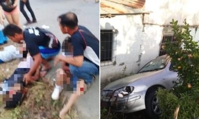 Drunk M'sian Driver Kills 10yo Girl & Severely Injures 2 Students Before Crashing Into Villager's House - WORLD OF BUZZ 3