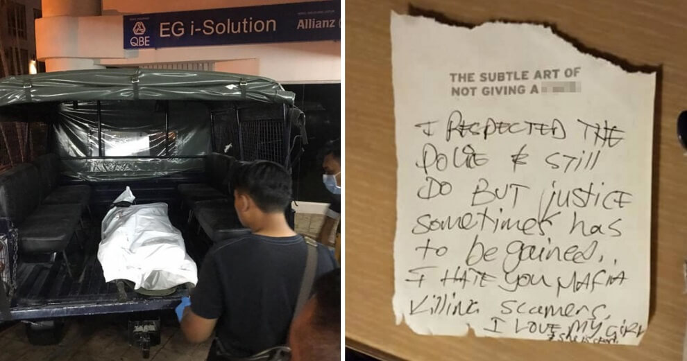 Irish Man Found Murdered in Penang Apartment, Suspect Leaves Note at Scene - WORLD OF BUZZ