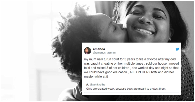Netizens Pile On The Hurt Over Sexist Tweet Stating Girls Are Created Weak - WORLD OF BUZZ 4