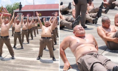 Police Force Are Sends Obese Cops to Fat Boot Camp So The Can Lose Weight - WORLD OF BUZZ