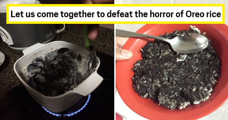 Viral Tweet Says "Oreo Rice" is "Sedap Gila", But M'sians & International Media Are Grossed Out - WORLD OF BUZZ