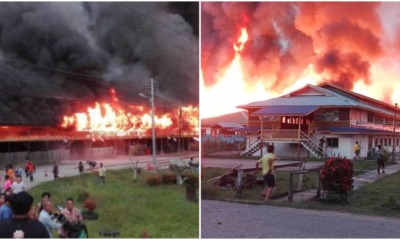 100 Sarawakians Homeless After Fires Blaze Through Two Blocks of Longhouses - WORLD OF BUZZ 1