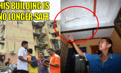 222 Evacuate from Ampang Flat Because It Might Collapse Anytime - WORLD OF BUZZ