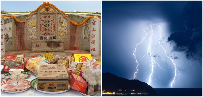 30yo Man Dies After Being Struck by Lightning While Sweeping Tomb for Qing Ming - WORLD OF BUZZ 1