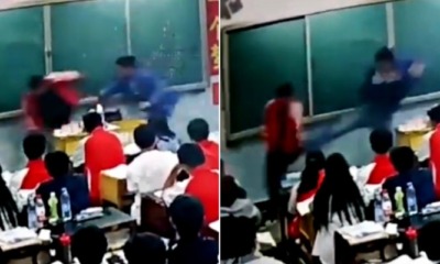 Teacher Violently Slaps, Kicks & Pulls Students' Hair For Eating and Talking in Class - WORLD OF BUZZ