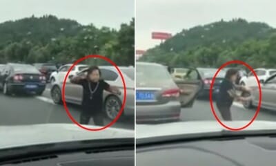 Aunty Makes Use of Time Stuck in Traffic By Practising Tai Chi for 2 Hours on Highway - WORLD OF BUZZ