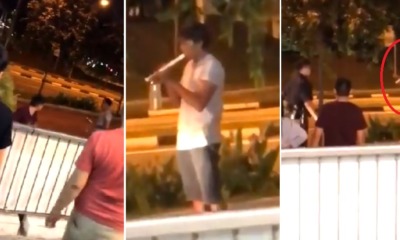 Bizarre Fight Sees Man Playing Recorder in Front of Police While Another Man Wields Potted Plant - WORLD OF BUZZ 5