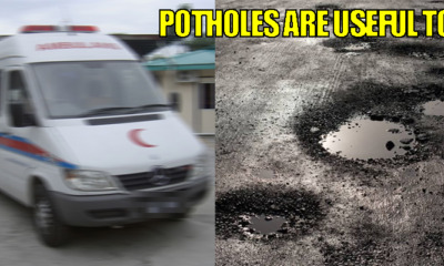 Man with irregular heartbeat on ambulance but potholes on the road - WORLD OF BUZZ 1