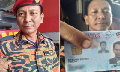M'sian Fireman Gets Mistaken For A Doctor Because Of An Error When His Name Was First Registered - WORLD OF BUZZ 1
