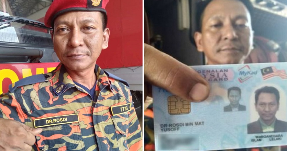 M'sian Fireman Gets Mistaken For A Doctor Because Of An Error When His Name Was First Registered - WORLD OF BUZZ 1