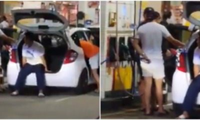 Netizens Amused by Antics of 4 S'porean Men Who Tried Shaking Car in JB to Refill More Petrol - WORLD OF BUZZ
