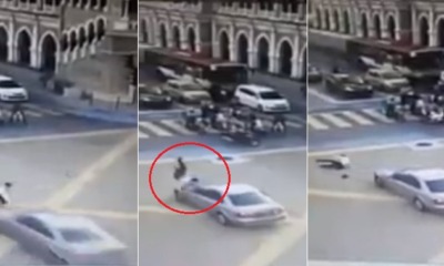 Traffic Police Gets Near-Death Experience When 25yo Rams Into Him on KL Road - WORLD OF BUZZ