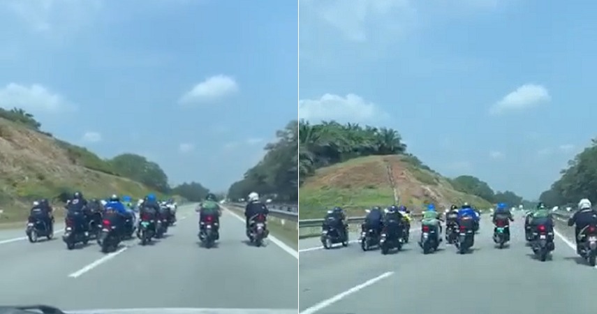[Watch] Video of Bikers Blocking The Road For Other Motorists in Pantai Timur Highway Goes Viral - WORLD OF BUZZ