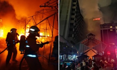 30 Stalls in Jalan Masjid India Completely Burn Down in Early Morning Fire - WORLD OF BUZZ
