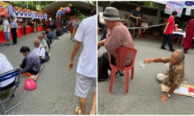Hideous Sight as Beggars Take Advantage of Temple Visitors' Generosity on Wesak Day in KL - WORLD OF BUZZ