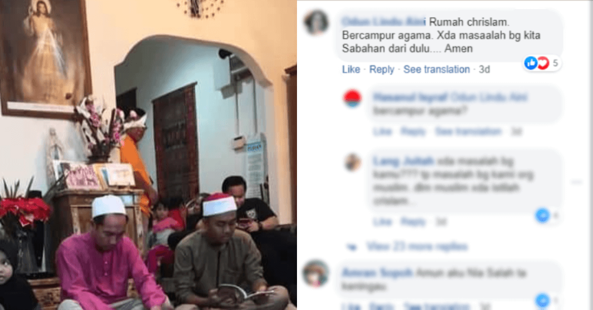 Image of Muslim Prayers Held in Sabah Christian Home Praised by Netizens - WORLD OF BUZZ