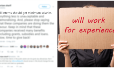 "Interns Should Get Minimum Salaries, Anything Less is Unacceptable", Twitter Speaks Out - WORLD OF BUZZ