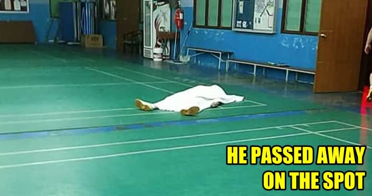 Johor Man Collapses and Dies While He Plays Badminton - WORLD OF BUZZ 1