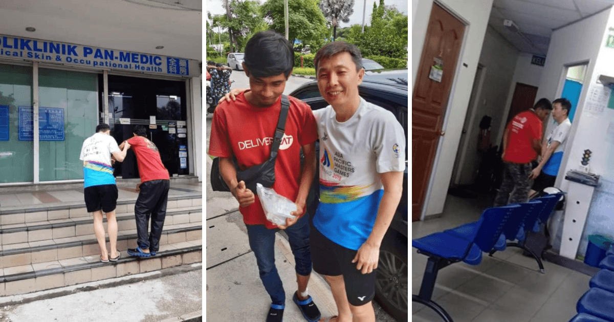 Kind M'sian Uncle Takes Man Who Crashed into His Car to Clinic & Even Pays for The Bill - WORLD OF BUZZ