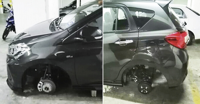 Myvi Tyres Now Targeted By Thieves In Penang For Their Resale Value, Drivers Urged To Be Careful - WORLD OF BUZZ
