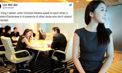 Netizen Says Chinese M'sians Shouldn't Speak Mother Tongue in Front of Other Races - WORLD OF BUZZ