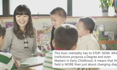 Netizen Slams Comment That Early Childhood Education Is Just About Changing Diapers - WORLD OF BUZZ 6