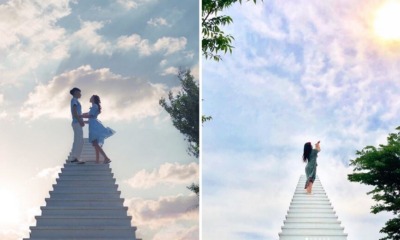 This Cafe in South Korea is Getting Loads Of Visitors Because Of Its Insta-Worthy "Stairway to Heaven" - WORLD OF BUZZ