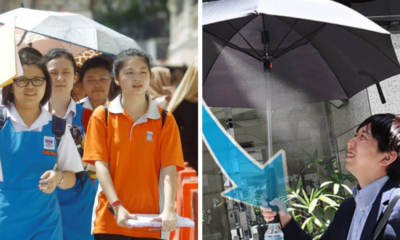 This New Umbrella Has A Fan and Mist Sprays To Help You Beat The Heat - WORLD OF BUZZ