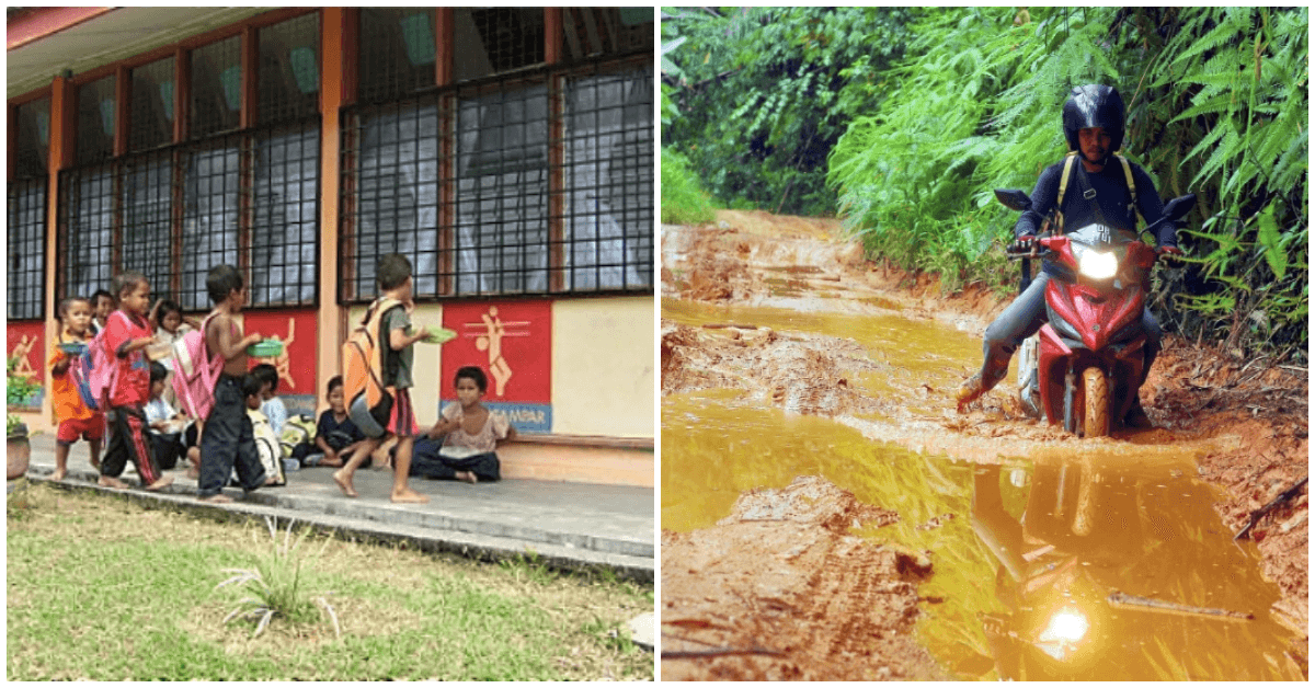This Teacher is So Dedicated, He Travels 135km Every Day to Teach Orang Asli Children - WORLD OF BUZZ