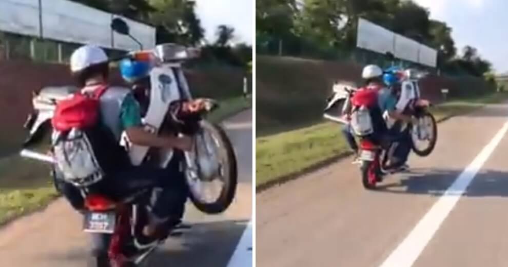 Video Of Boys Riding Motorbike From PD to Melaka While Carrying Another Motorcycle Goes Viral - WORLD OF BUZZ