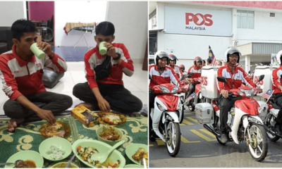 Viral Photo Shows The Reality Of Hardworking Abang Postmen Who Didn't Have Time To Berbuka At Home - WORLD OF BUZZ 3