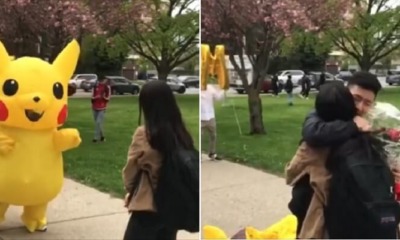 Watch: Guy Surprises Girl With Promposal in Cute Pikachu Costume & She Said Yes! - WORLD OF BUZZ 4