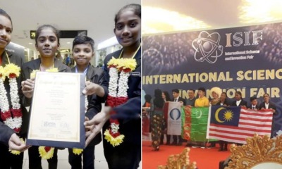 12yo Students Made Malaysia Proud By Winning Gold For Their Inventions In International Science Fair - WORLD OF BUZZ