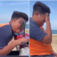 Boy Starts Crying After Getting Reprimanded For Riding A Motorbike Without A License And A Helmet - WORLD OF BUZZ 2